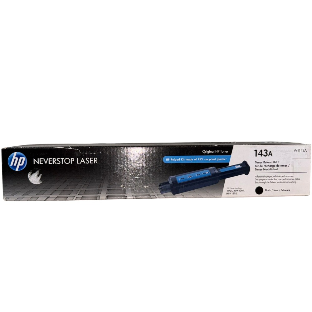 Genuine HP 143A W1143A Neverstop Laser Black Toner Reload Kit Sealed OEM
